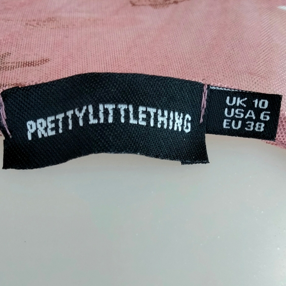 PrettyLittleThing Sheer Oriental Print Bodysuit - Picture 7 of 7